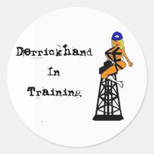 Derrickhand en pegatina del casco del