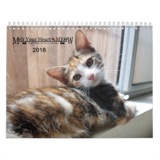 Derrita su corazón - calendario 2018 del gatito