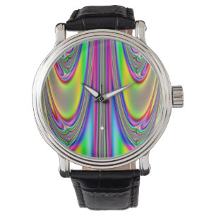 Derritiendo el reloj fractal arco iris