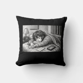 Derritiéndose en la cama • Almohada decorativa est