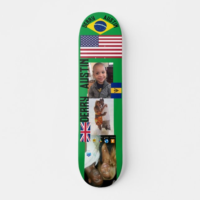 DERRY AUSTIN 7 3/4" Tabla de Skateboard (Anverso )