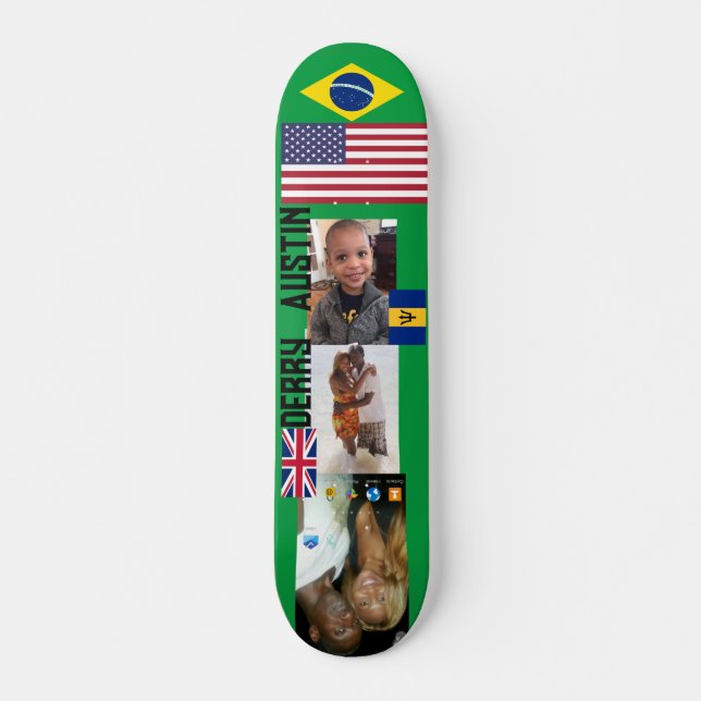 DERRY AUSTIN 7 3/4" Tabla de Skateboard (Anverso )