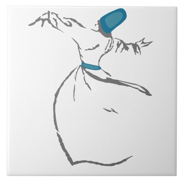 Derviche de giro - teja de la turquesa (Frente)