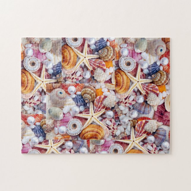 Desafiando el rompecabezas multi-Seashells (Horizontal)