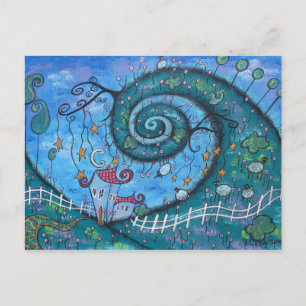 Desafiando las tarjetas de correo de gravedad