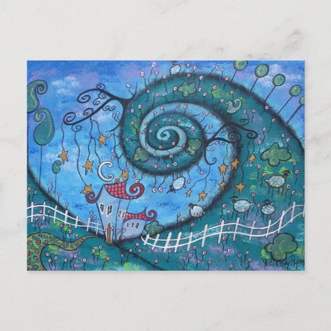 Desafiando las tarjetas de correo de gravedad (Anverso)