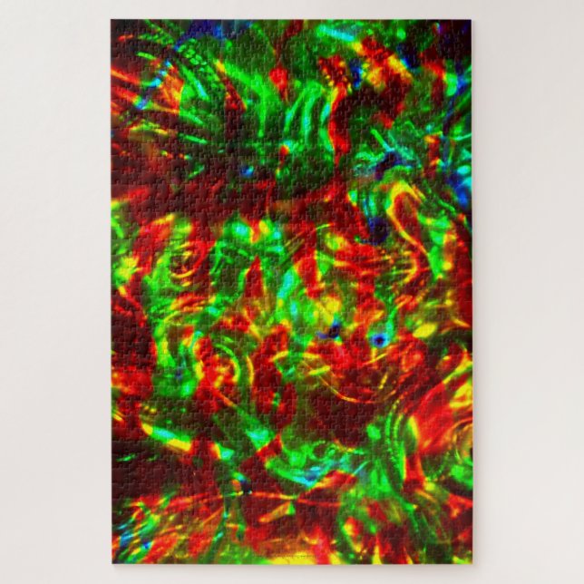 Desafiando los rompecabezas holográficos rojos y d (Vertical)