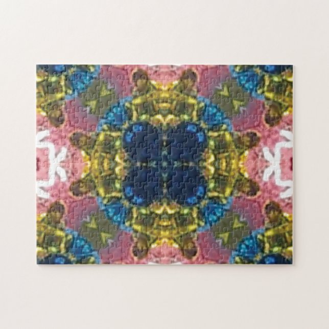 Desafío del rompecabezas multicolor (Horizontal)