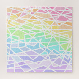 Desafío geométrico arcoiris rompecabezas rompecabe