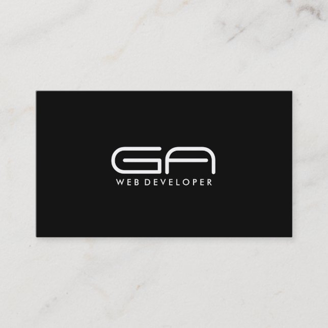 Desarrollador de Web - tarjetas de visita (Anverso)