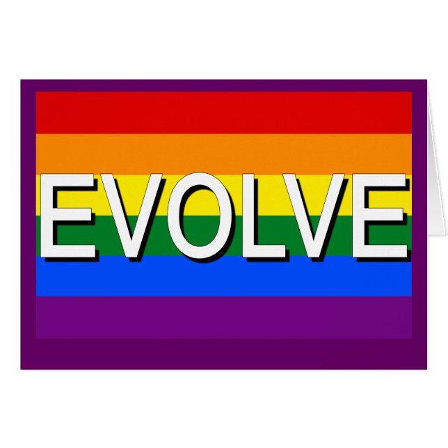 DESARRÓLLESE con la bandera del orgullo gay para (Anverso (Horizontal))