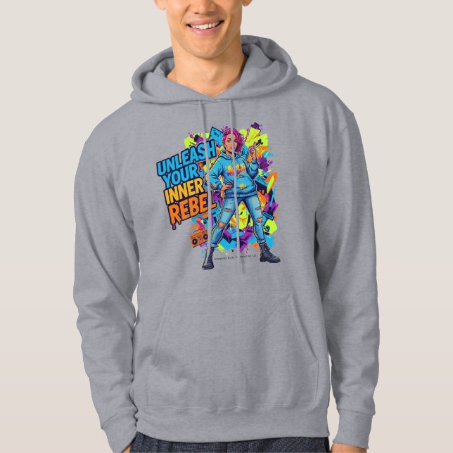 Desata a tu rebelde interior - Sudadera con capuch (Anverso)