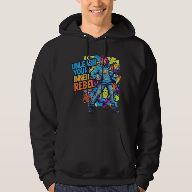 Desata a tu rebelde interior - Sudadera con capuch (Anverso)