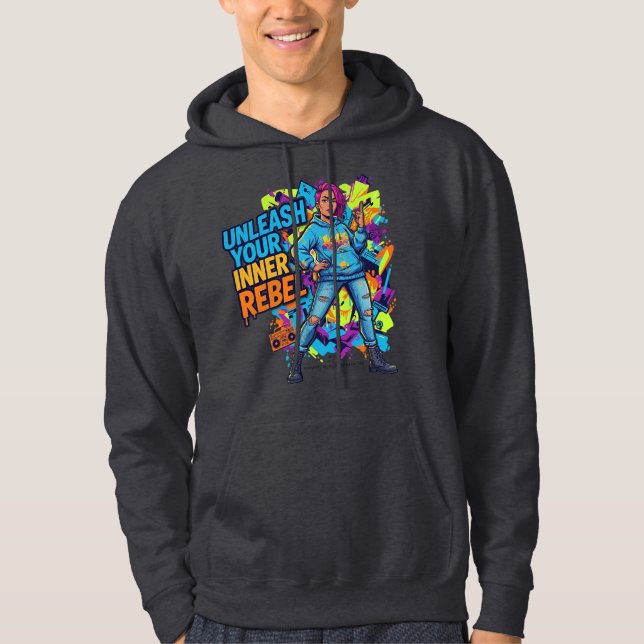 Desata a tu rebelde interior - Sudadera con capuch (Anverso)