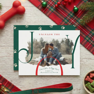 Desata la Alegría Tarjeta de Navidad de Foto de