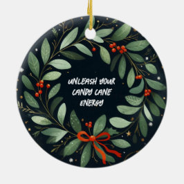 Desate tu ornamento navideño de Candy Cane Energy