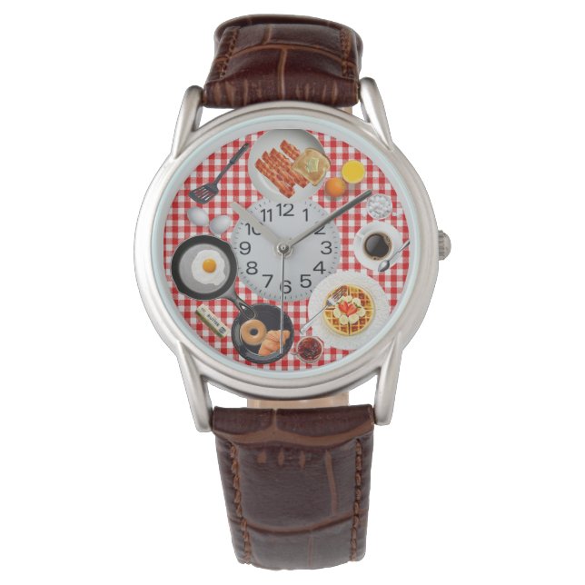 desayuno caprichoso reloj de cuero (Anverso)