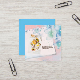 Desayuno Comida Tarjeta de presentación de pan sal