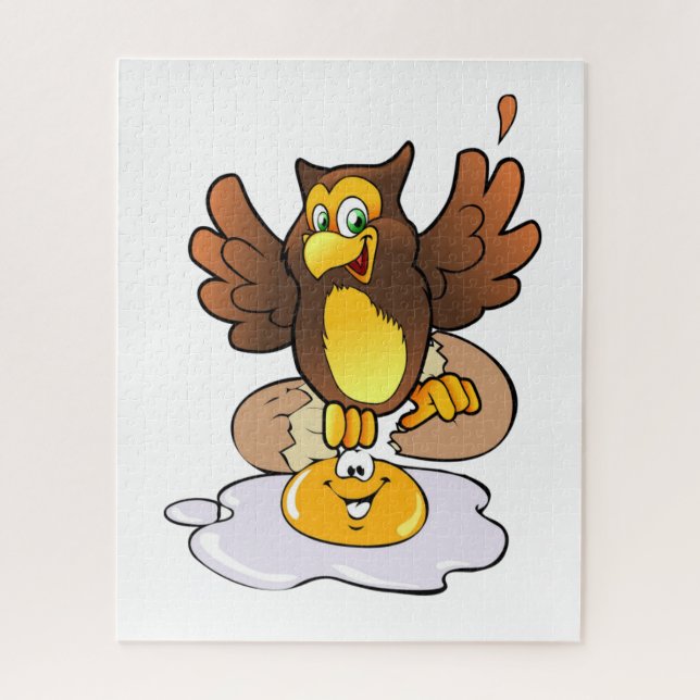 Desayuno de huevos de lechuza puzzles (Vertical)