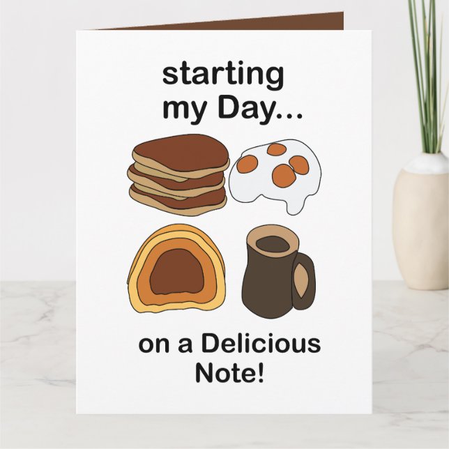 Desayuno Empezando Mi Día Con Una Nota Deliciosa (Anverso)