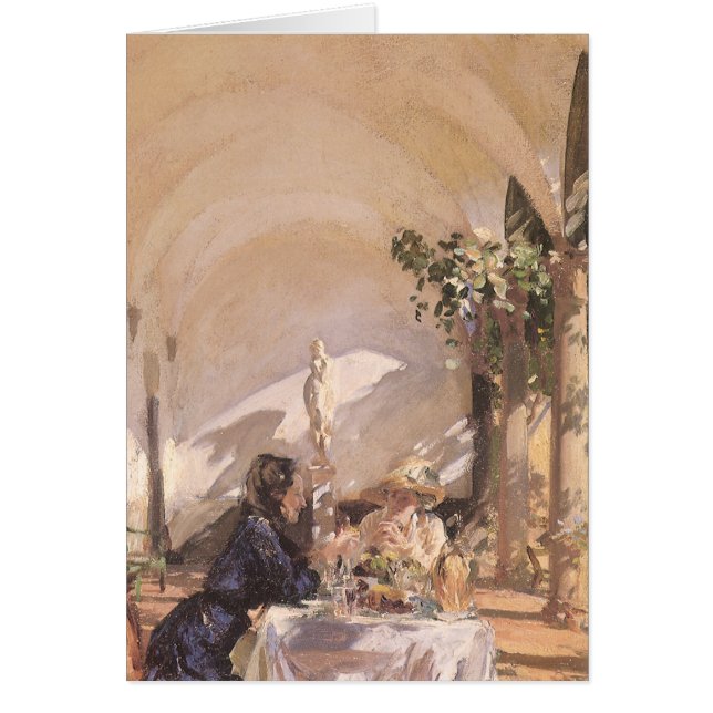 Desayuno en la Loggia por John Singer Sargent (Frente)