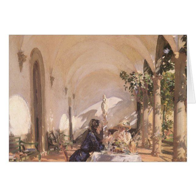Desayuno en la Loggia por John Singer Sargent (Anverso (Horizontal))