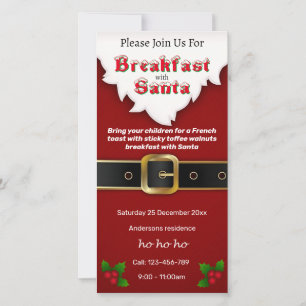 Desayuno navidad con Santa Invitación