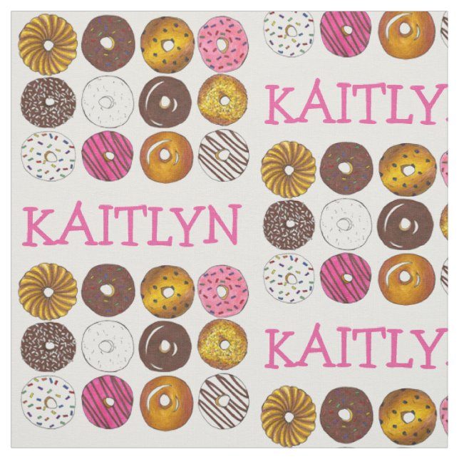 Desayuno personalizado de Donut Doughnut Tela de a (Retal)