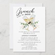 Desayuno Tardío con la Novia Invitación