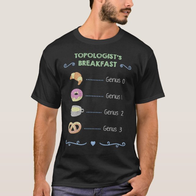 Desayuno topólogo camiseta clásica (Anverso)