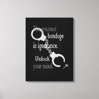 Desbloquear tu mente lienzo envuelto