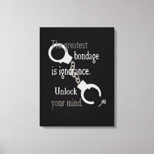 Desbloquear tu mente lienzo envuelto