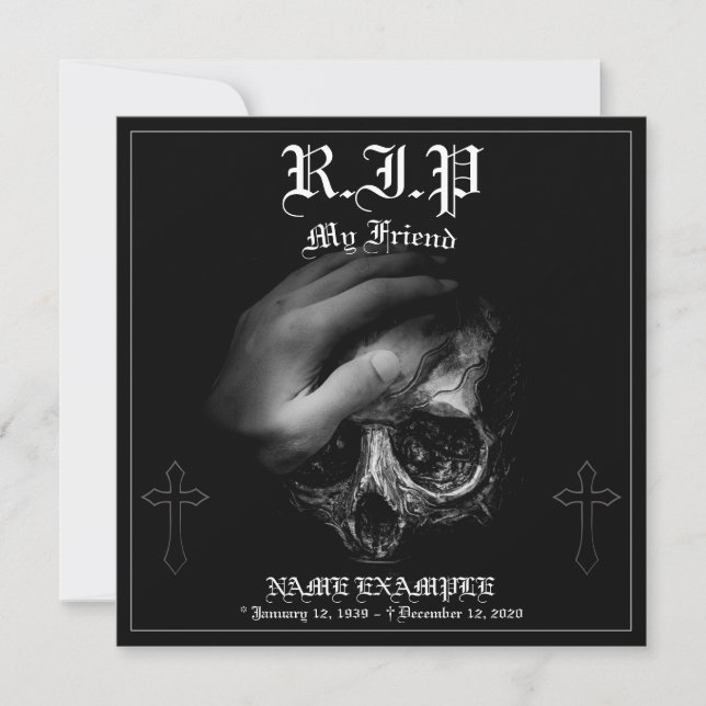 Descansa en Paz amigo mío (Anverso)