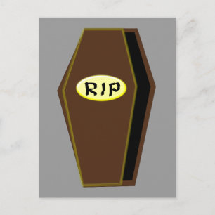 Descansa en paz en Halloween con la tarjeta postal