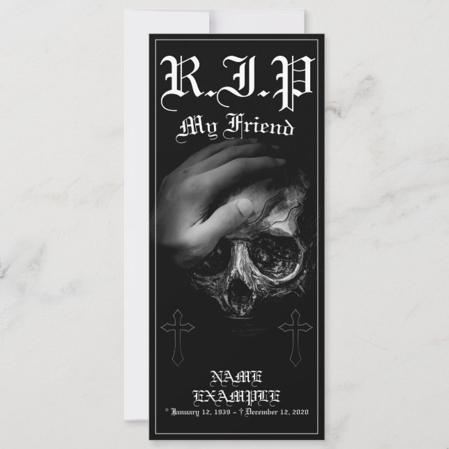 Descansa en paz mi amigo (Anverso)