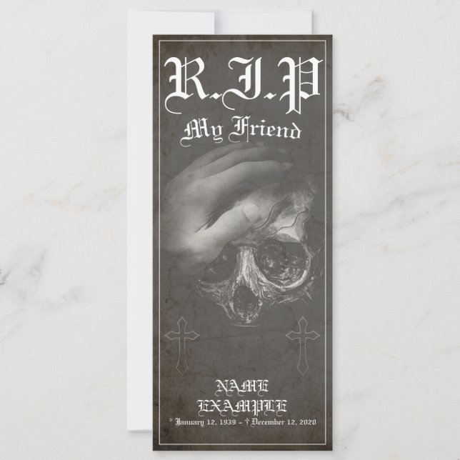 Descansa en paz mi amigo - vintage (Anverso)