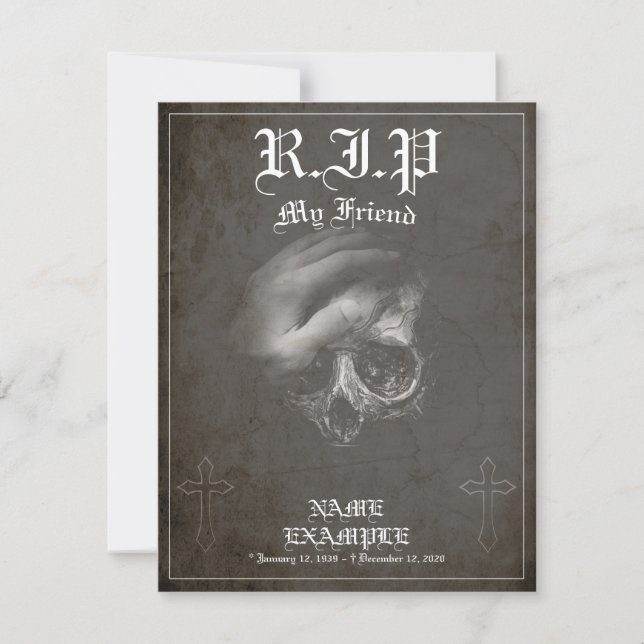 Descansa en paz mi amigo - vintage (Anverso)