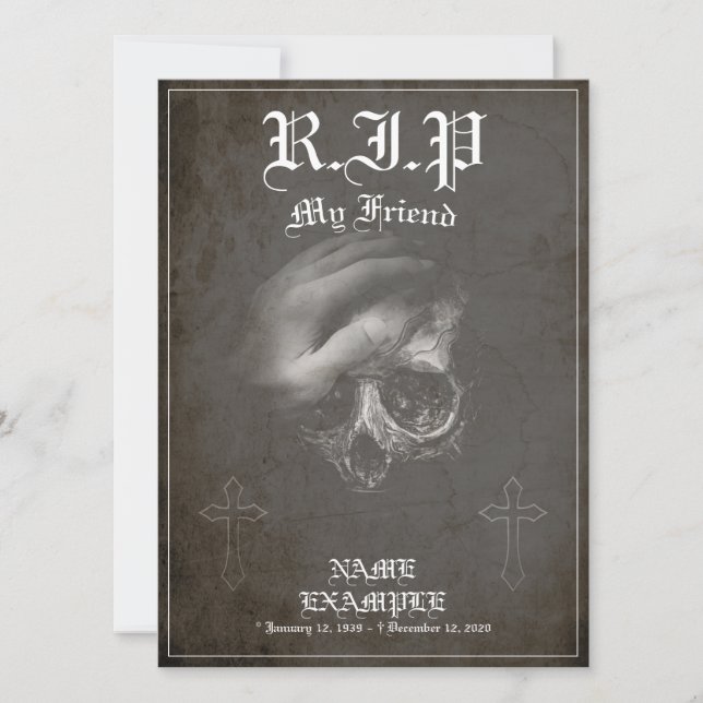 Descansa en paz mi amigo - vintage (Anverso)