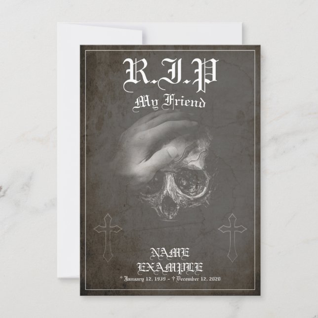 Descansa en paz mi amigo - vintage (Anverso)