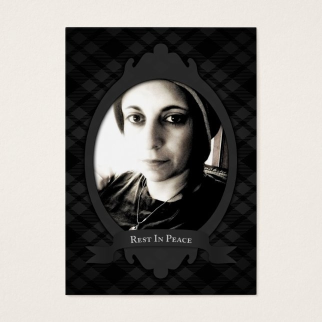 descansar en invitaciones del servicio funerario d (Frente)