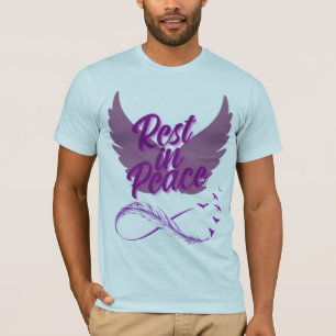 descansar en paz camisetas alas ángeles