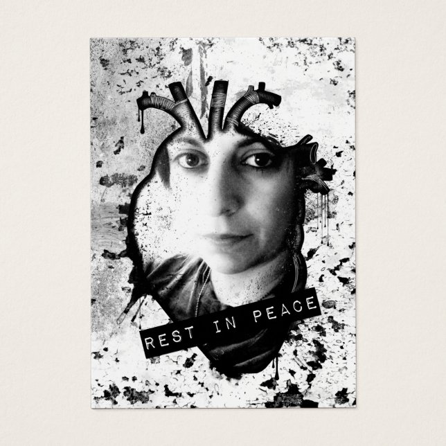 descansar en paz corazón anatómico (Frente)