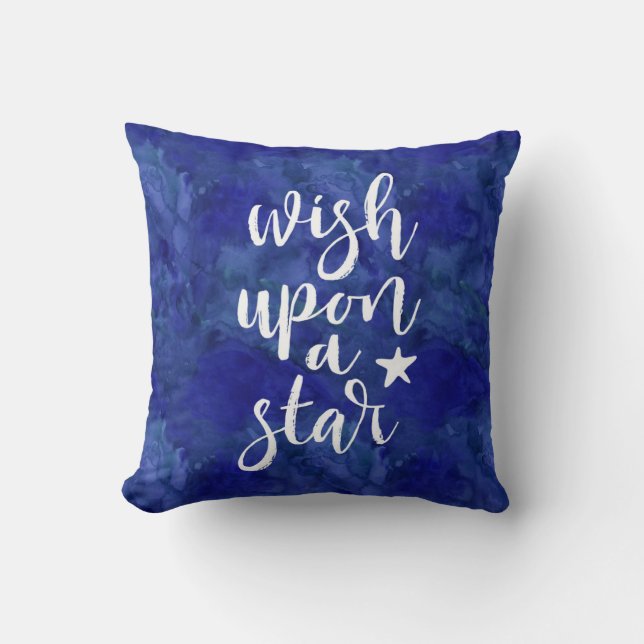 Descanse de una estrella almohada azul para niños  (Anverso)