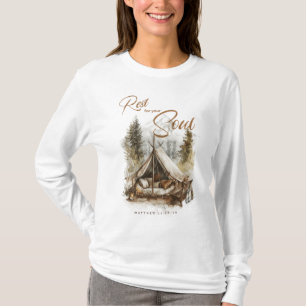 Descanse por la camiseta de las mujeres cristianas