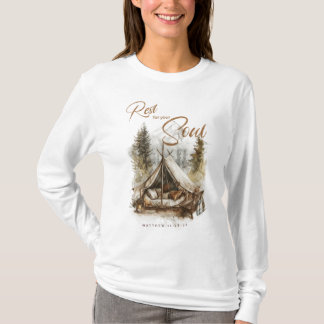 Descanse por la camiseta de las mujeres cristianas