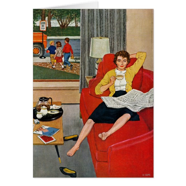 Descanso del café de la mañana (Frente)