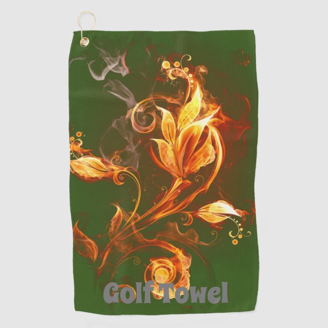 Descanso en lujo con toallas de golf personalizada (Anverso)