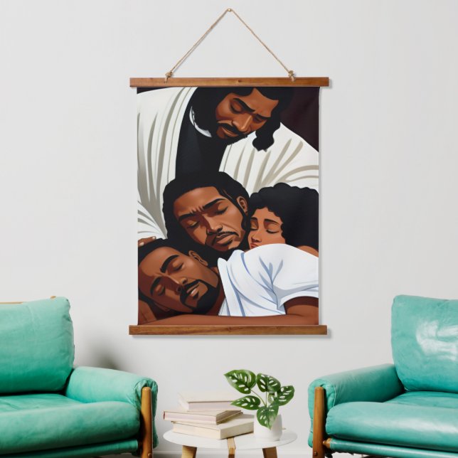 Descanso en su presencia madera tapada tapiz de pa (Sala de estar)