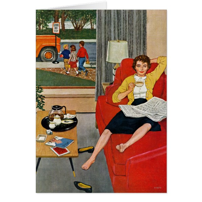 Descanso para tomar café de la mañana (Frente)