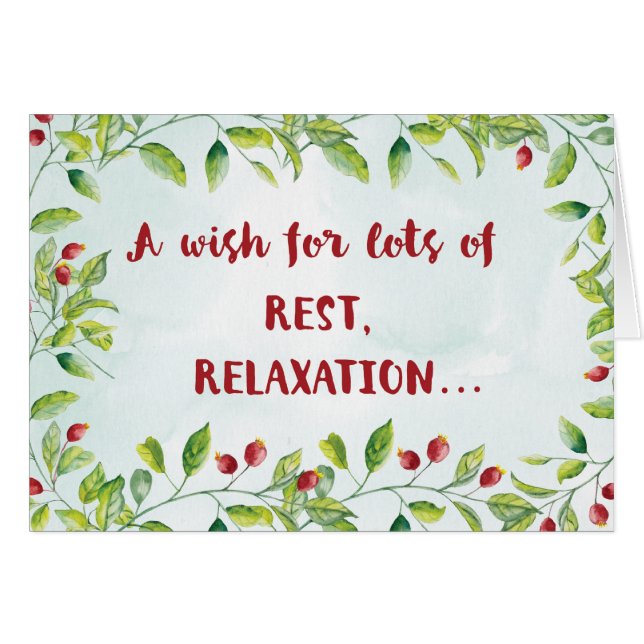 Descanso y descanso con Berries y Branches (Anverso (Horizontal))